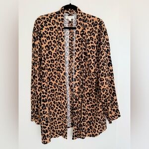 Treasure and Bond Leopard Open Jacket